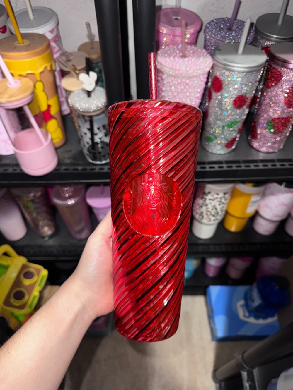 Starbucks Red Swirl Reusable Cold Cup